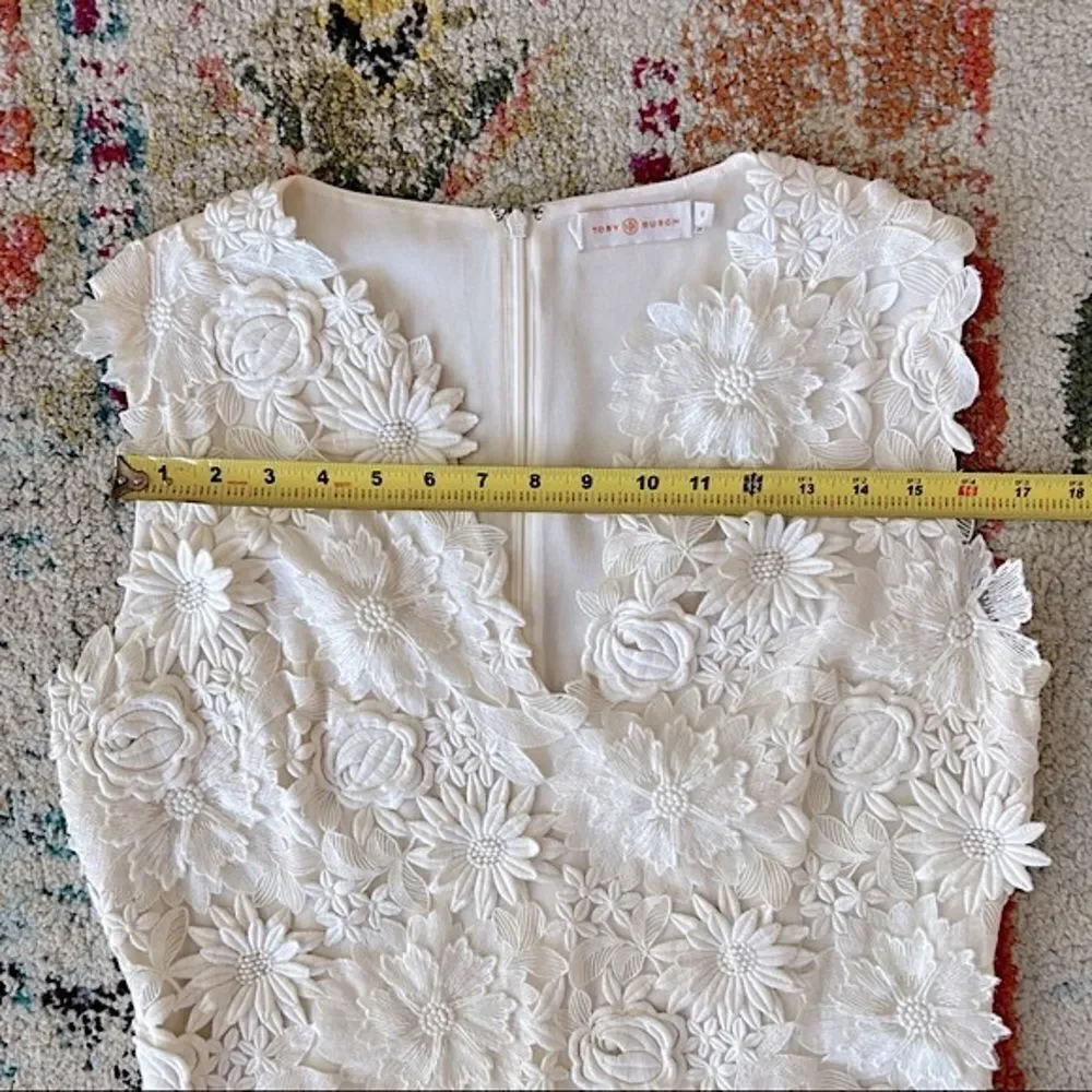 Tory Burch Merida White Floral Lace Dress